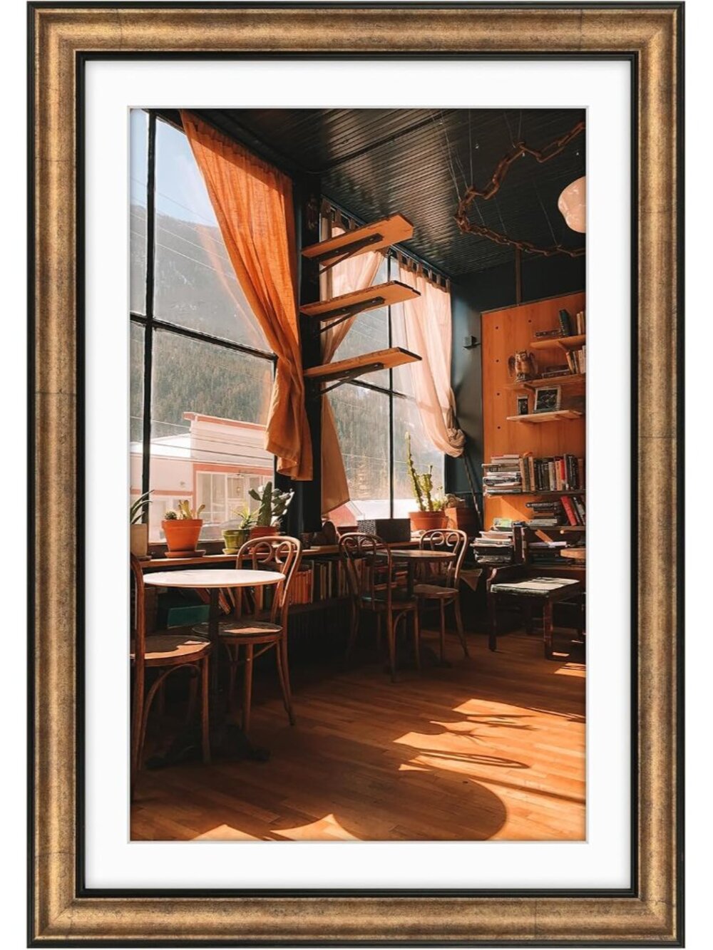 13x19 Dark Gold Brown Photo Frame Mat for 11x17 Real Glass
